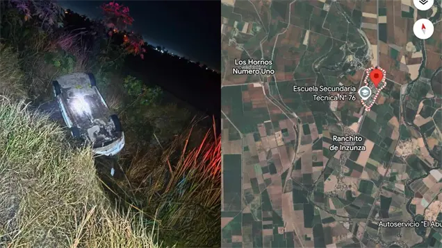 Joven conduc&iacute;a amanecido, volc&oacute; y sali&oacute; ileso en carretera Guasave–Las Moras