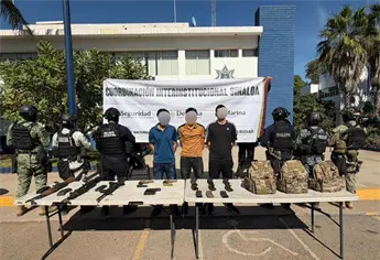 Detienen a cinco personas armadas en diversas acciones en Navolato