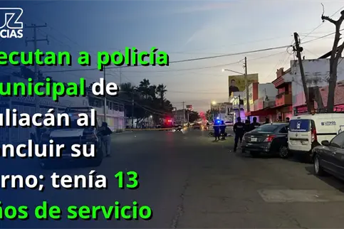 Ejecutan a polic&iacute;a municipal de Culiac&aacute;n al concluir su turno; ten&iacute;a 13 a&ntilde;os de servicio