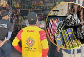 Frenan venta de pirotecnia en Choix para evitar accidentes, aseguran casi 10 kilos de cuetes