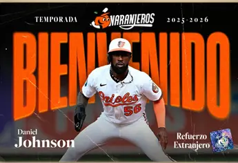 Naranjeros refuerza su outfield con la llega de Daniel Johnson