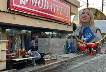 Construcción de barda en el Centro de Mazatlán será para electrificación del mercado Pino Suárez