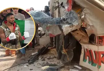 Anthony Joshua sufre fuerte accidente automovil&iacute;stico en Nigeria