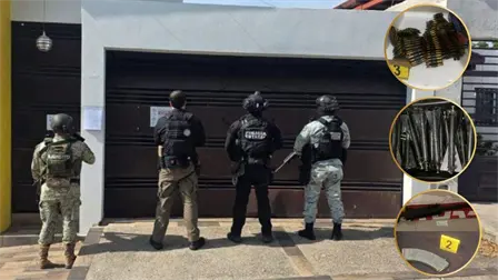 Aseguran 34 artefactos explosivos y una ametralladora Browning en el fraccionamiento Los &Aacute;ngeles, Culiac&aacute;n