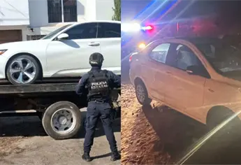Autoridades recuperan 2 vehículos con reporte de robo al sur de Culiacán
