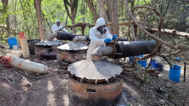 Aseguran narcolaboratorio en el poblado Corral Viejo, a las afueras de Culiac&aacute;n