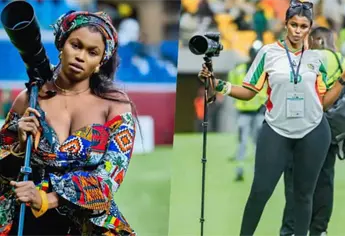Ella es Amina Fall, la fotógrafa que destacó en la Copa Africana de Naciones