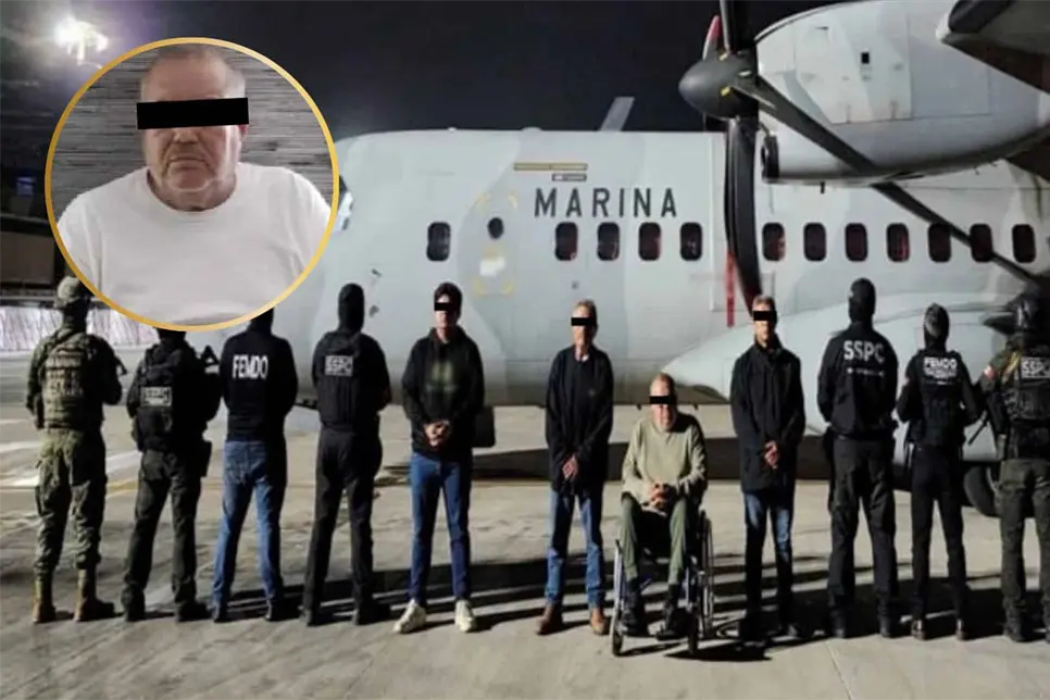 Revelan im&aacute;genes del traslado de El Sagitario a CDMX tras su captura en Culiac&aacute;n en v&iacute;speras de A&ntilde;o Nuevo