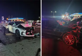 Aparatoso encontronazo en la Los Mochis–Ahome provoca caos vial y deja una joven herida