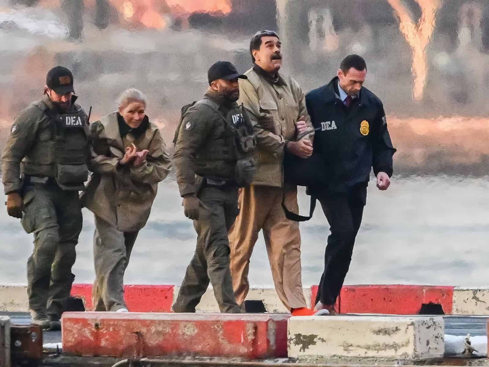 Así fueron trasladados Nicolás Maduro y su esposa a la corte en NY Así fueron trasladados Nicolás Maduro y su esposa a la corte en NY