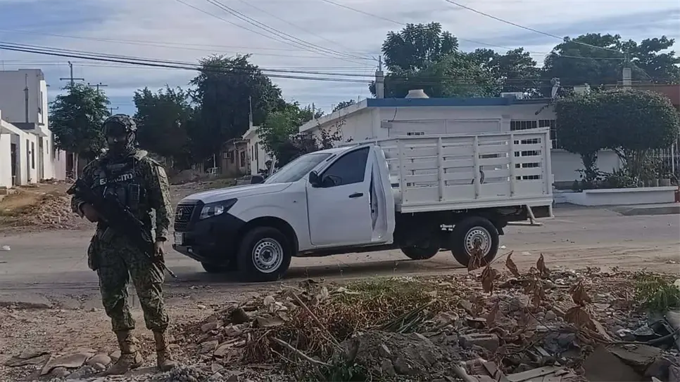 La camioneta asegurada: (FOTO: Sebastián Martínez).