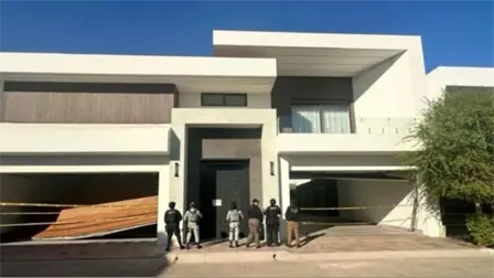 Aseguran fusiles, lanzagranadas y veh&iacute;culos blindados durante cateo en Gran Canaria, en Culiac&aacute;n