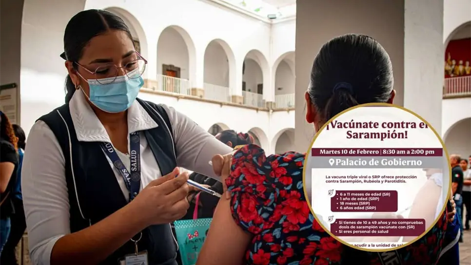 Gobierno de Sinaloa abre módulo de vacunación contra el sarampión