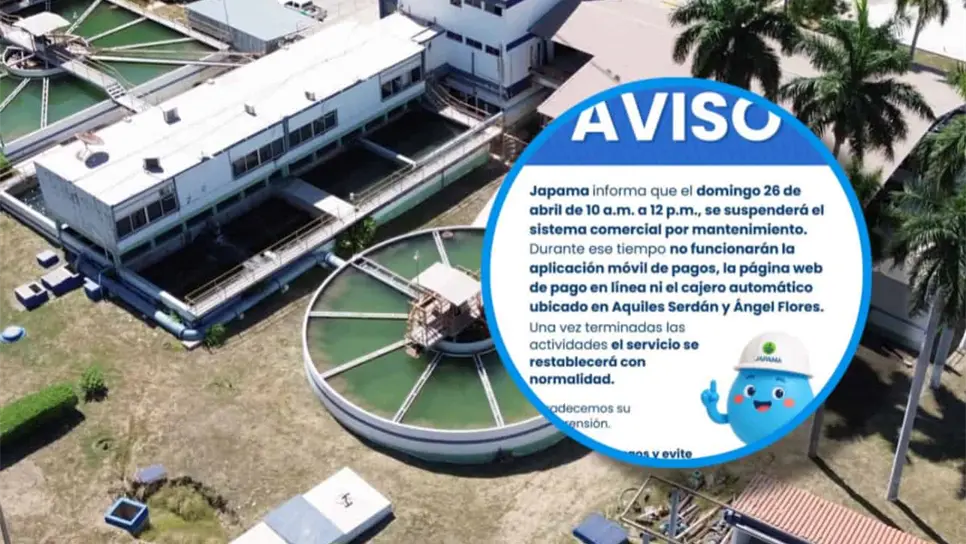 JAPAMA suspenderá sistema de pagos por mantenimiento este domingo en Los Mochis