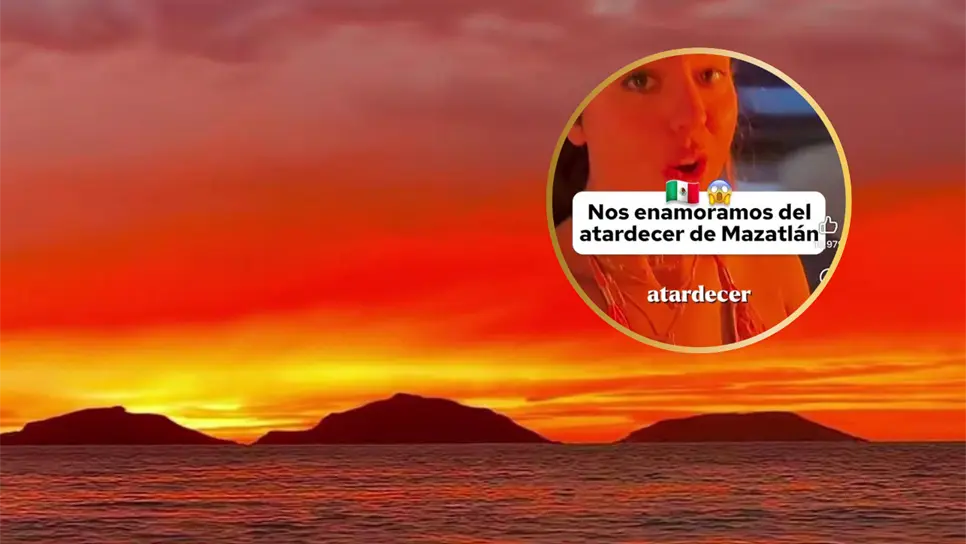Atardeceres naranjas de Mazatlán enamoran a turistas españoles | VIDEO