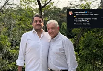 Andy López Beltrán publica foto junto a AMLO y desata reacciones: El hombre más querido de México