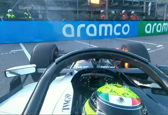 Susto para Checo Pérez: El Cadillac se incendia y frena de emergencia en las prácticas del GP de Mónaco 2026