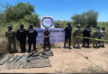 Detienen a tres civiles y aseguran armamento en Navolato