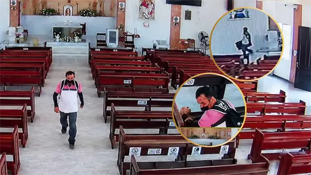 Entr&oacute; a rezar, fingi&oacute; ser creyente y se rob&oacute; la bocina de una iglesia en Los Mochis | VIDEO