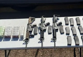 Aseguran fusiles, cargadores y más de mil cartuchos en La Limita de Itaje, en Culiacán