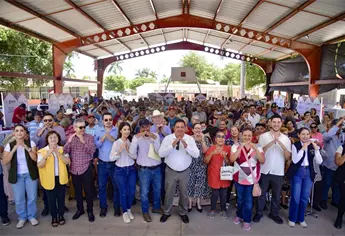 Caravana del Bienestar llega al Ejido Primero de Mayo, en Ahome