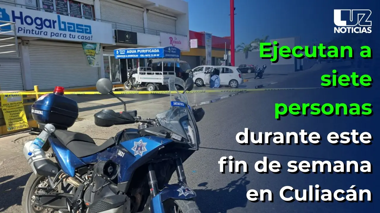 Ejecutan a siete personas durante este fin de semana en Culiac&aacute;n
