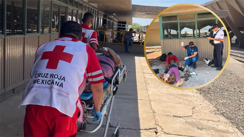 Mujer pierde parte del pie al intentar subir a tren en movimiento en la Estación Sufragio, El Fuerte