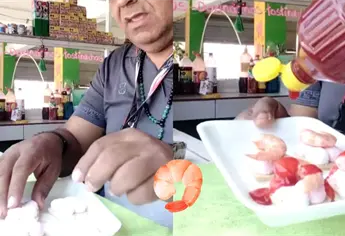 ¡Qué chulada! Galletas de bombón con camarón y chamoy, la extraña combinación que prepara este tiktoker | VIDEO