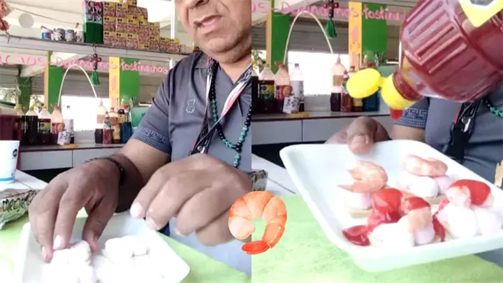 &iexcl;Qu&eacute; chulada! Galletas de bomb&oacute;n con camar&oacute;n y chamoy, la extra&ntilde;a combinaci&oacute;n que prepara este tiktoker | VIDEO