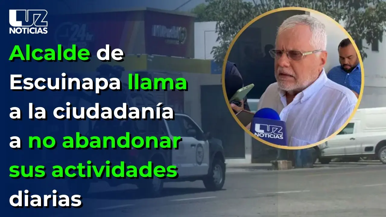 Alcalde de Escuinapa llama a la ciudadan&iacute;a a no abandonar sus actividades diarias
