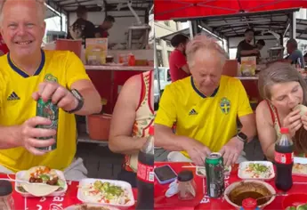Mundial 2026: Pareja sueca queda fascinada con los tacos callejeros de Monterrey | VIDEO