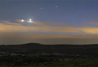 Así se vio el Beso Cósmico entre Venus y Júpiter; todo un espectáculo astronómnico