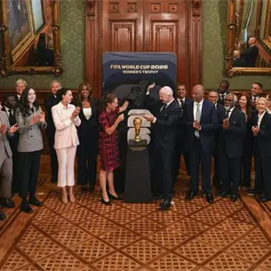 Mundial 2026: Claudia Sheinbaum recibe a Gianni Infantino en Palacio Nacional previo a la inauguraci&oacute;n de la Copa del Mundo