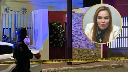 Guardia Nacional y Polic&iacute;a Estatal brindan seguridad a Paola G&aacute;rate tras amenaza con corona funeraria