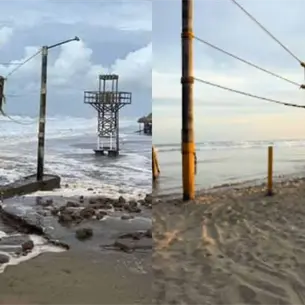 Playas de Guasave a las que NO puedes ingresar por el Mar de fondo