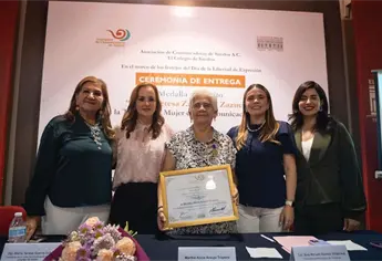 Reconocen trayectoria de periodista Martha Araujo con Medalla al Mérito María Teresa Zazueta 2026
