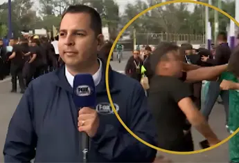 Así fue el agarrón a golpes de aficionados mexicanos en plena transmisión en vivo del Mundial 2026 | VIDEO 
