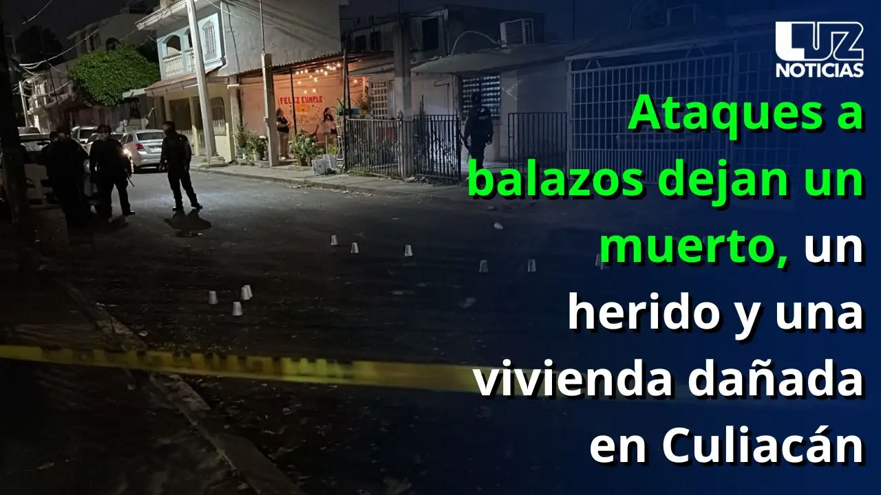 Ataques a balazos dejan un muerto, un herido y una vivienda dañada en Culiacán
Ataques a balazos dejan un muerto, un herido y una vivienda dañada en Culiacán