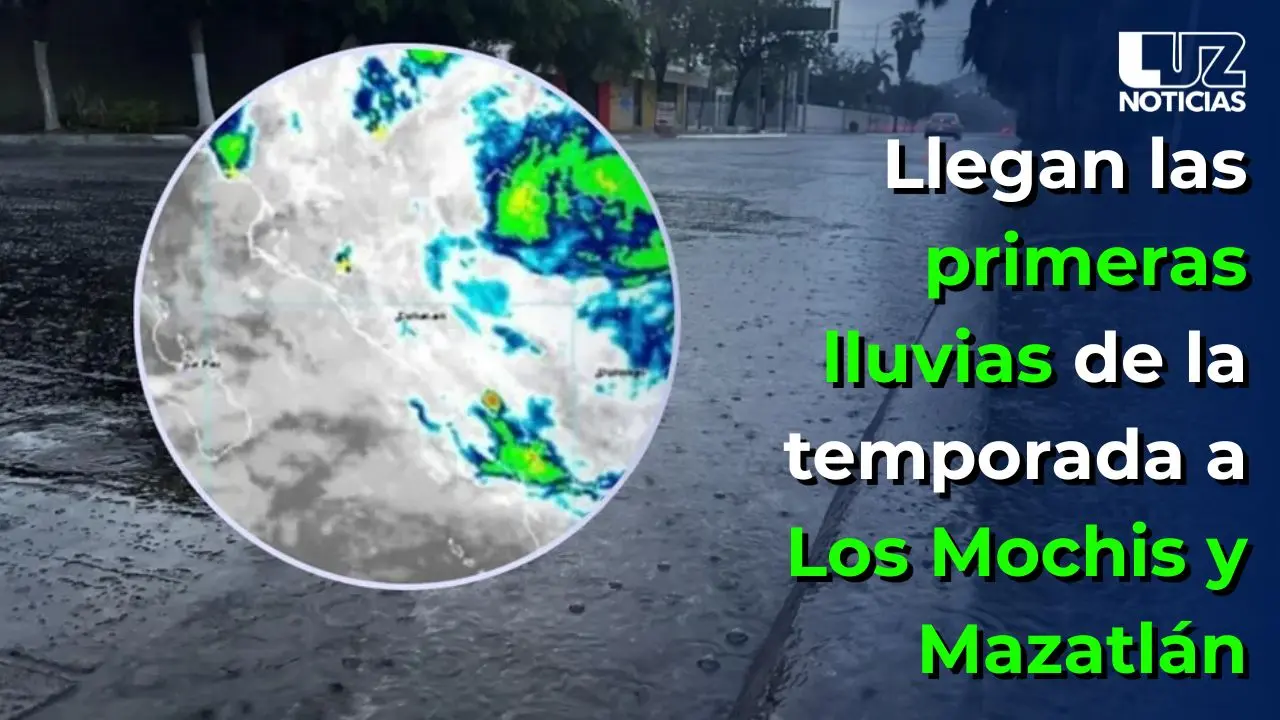 Llegan las primeras lluvias de la temporada a Los Mochis y Mazatlán
Llegan las primeras lluvias de la temporada a Los Mochis y Mazatlán
