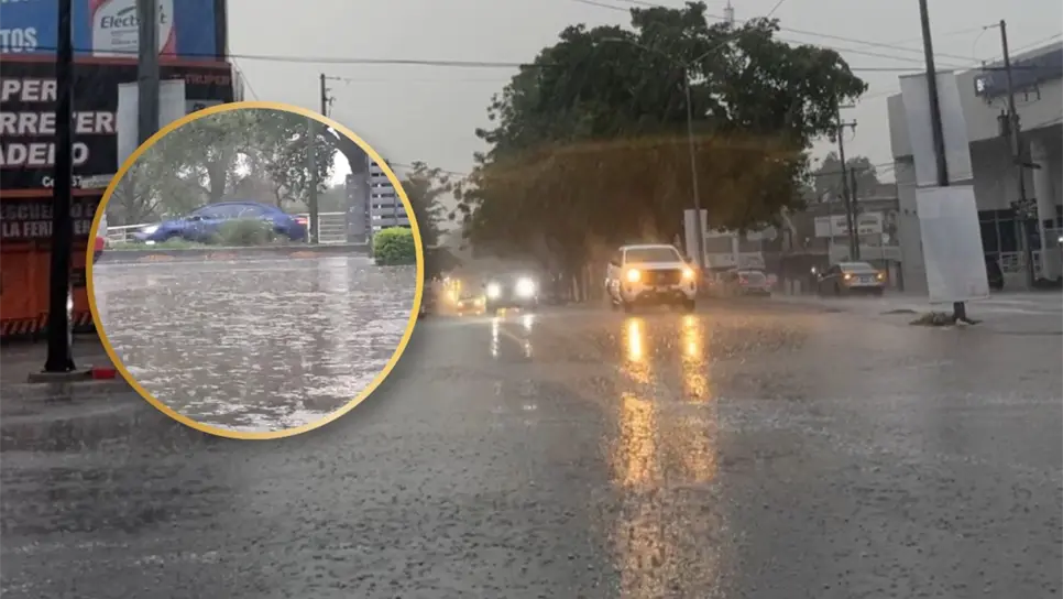 Culiacán amanece con fuerte lluvia este lunes 15 de junio