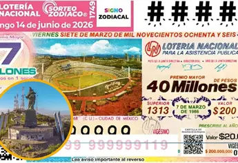 Lotería Nacional: Cae premio del Sorteo Zodiaco del 14 de junio en Los Mochis; este es el signo ganador