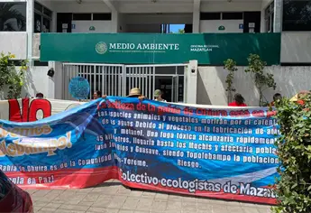 Ciudadanos se manifiestan en Mazatlán contra planta de amoniaco en Topolobampo