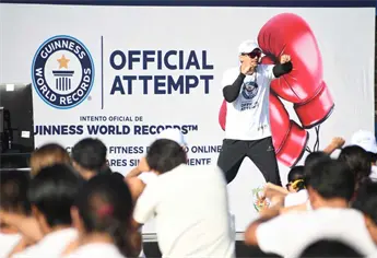 La UAS y Marco Verde hacen historia con el Guinness World Record de la clase Fitness de Boxeo más grande