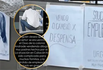 Hombre que cambia dibujos por despensa en Culiac&aacute;n: &iquest;D&oacute;nde encontrarlo?