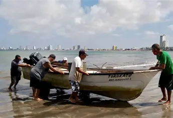 Mar de fondo paraliza el 90 % de la pesca ribereña en Topolobampo