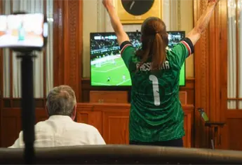 As&iacute; vivi&oacute; el gol de M&eacute;xico la presidenta Claudia Sheinbaum