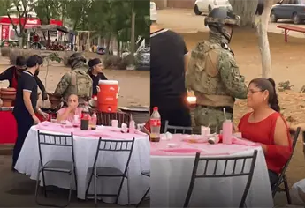 ‘Las Revelaciones en Sinaloa’: invitan comida a militares en un baby shower | VIDEO