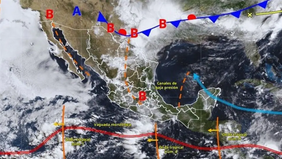 Prevén lluvias muy fuertes de hasta 75 milímetros en estos estados de México