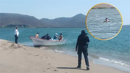 Policía Turística de Ahome rescata a joven de 20 años de morir ahogado en El Maviri Policía Turística de Ahome rescata a joven de 20 años de morir ahogado en El Maviri