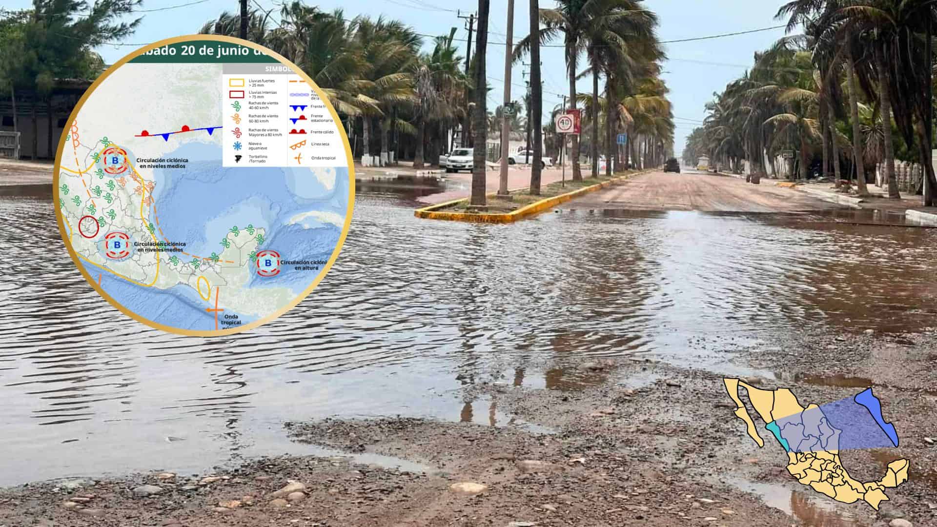 ¡No guardes el paraguas!, vuelven las lluvias a Sinaloa, este es el pronóstico del 20 al 22 de junio ¡No guardes el paraguas!, vuelven las lluvias a Sinaloa, este es el pronóstico del 20 al 22 de junio